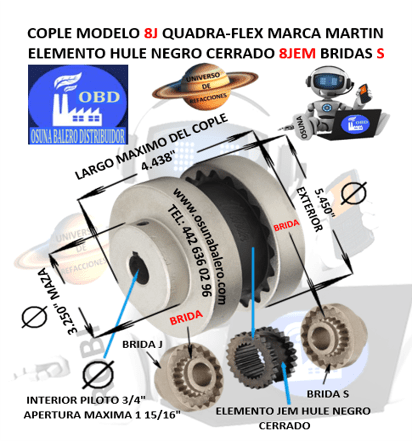 8J COPLE QUADRA-FLEX MARTIN UNIVERSO OSUNA BALERO