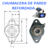 F2B-SCM-108 CHUMACERA REFORZADA DODGE DE PARED 2 TORNILLOS FLECHA 1 1/2” No. DE PARTE 126288
