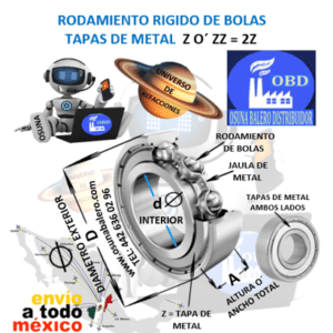 609-ZZ RODAMIENTO ECONOMIC d=9mm D=24mm A=7mm