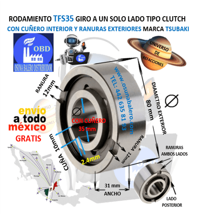 TFS35 CAM CLUTCH TSUBAKI UNIVERSO OSUNA BALERO