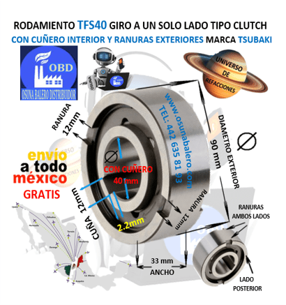 TFS40 CAM CLUTCH TSUBAKI UNIVERSO OSUNA BALERO