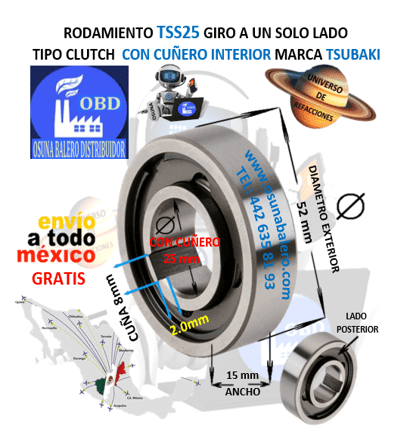 TSS25 TSUBAKI CAM CLUTCH UNIVERSO OSUNA BALERO