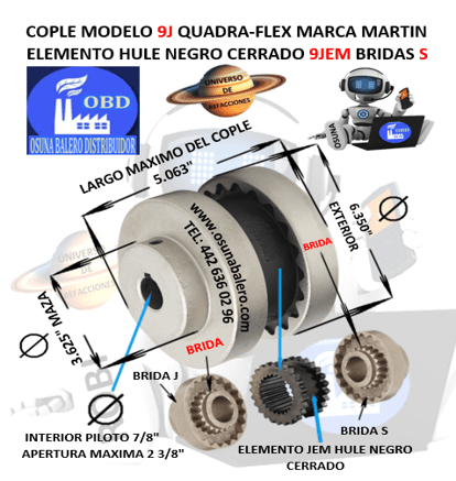 9J COPLE QUADRA-FLEX MARTIN UNIVERSO OSUNA BALERO