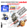 MC80-2SS MEDIO CANDADO DOBLE INOXIDABLE LINK-BELT PASO 1″ PARA CADENA PASO R80-2RSS