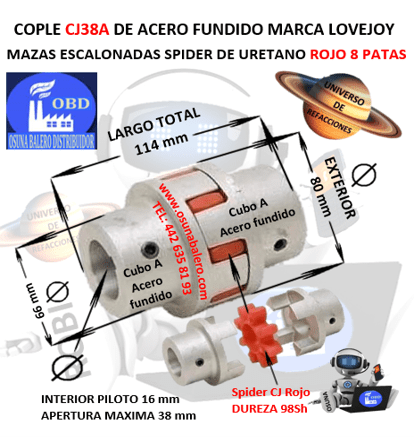 CJ38A COPLE LOVEJOY MAZAS ESCALONADAS FUNDICION UNIVERSO OSUNA BALERO