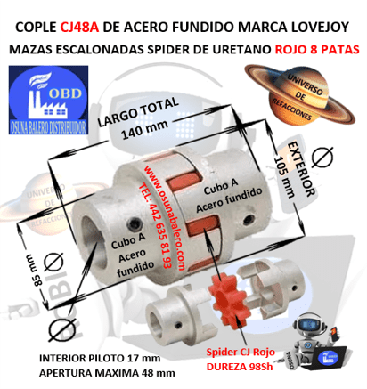 CJ48A COPLE LOVEJOY MAZAS ESCALONADAS FUNDICION UNIVERSO OSUNA BALERO