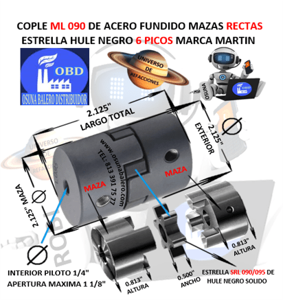 ML 090 COPLE MARTIN MAZAS RECTAS FUNDICION UNIVERSO OSUNA BALERO ACT2
