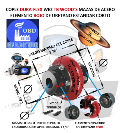 WE2 COPLE DURA-FLEX TB WOODS UNIVERSO OSUNA BALERO