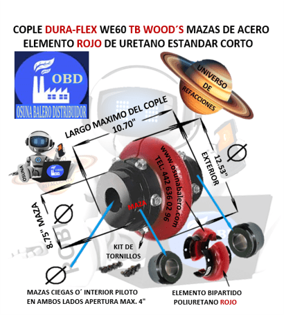 WE60 COPLE DURA-FLEX TB WOODS UNIVERSO OSUNA BALERO