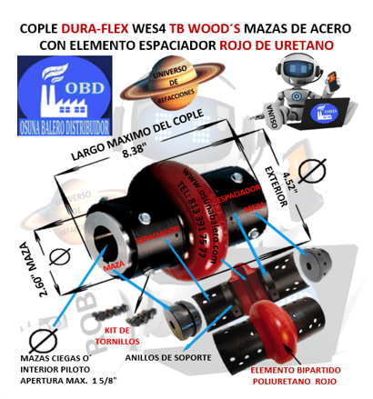 WES4 COPLE TB WOODS CON ESPACIDOR UNIVERSO OSUNA BALERO