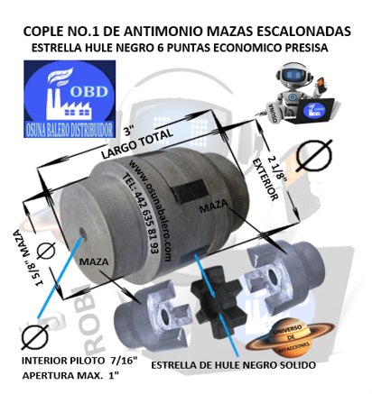 NO.1 COPLE DE FIERRO ANTIMONIO UNIVERSO OSUNA BALERO