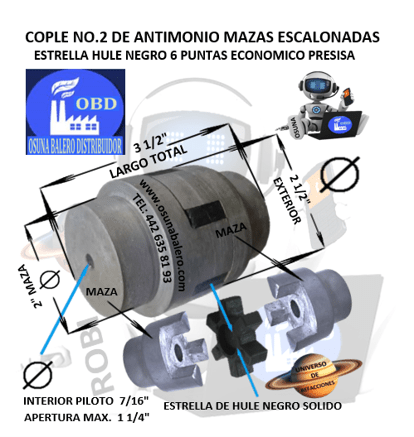 NO.2 COPLE DE FIERRO ANTIMONIO UNIVERSO OSUNA BALERO