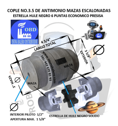 NO.3-5 COPLE DE FIERRO ANTIMONIO UNIVERSO OSUNA BALERO