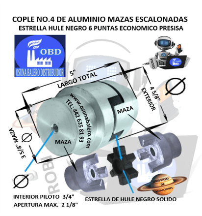 No 4 COPLE DE ALUMINIO PRESISA UNIVERSO OSUNA BALERO