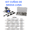 KIT CUÑAS DE MEDIA LUNA 80 PIEZAS