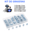 KIT GRASERAS VARIAS MEDIDAS STD JUEGO DE 70 PIEZAS