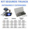 KIT SEGUROS TRUACK INTERIORES Y EXTERIORES VARIAS MEDIDAS 300 PIEZAS