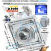 SPUCF206-19 CHUMACERA ECONOMICA SANITARIA DE PARED 4 TORNILLOS INTERIOR d=1 3/16” e=3 17/64” a=4 1/4” z=1 19/32”
