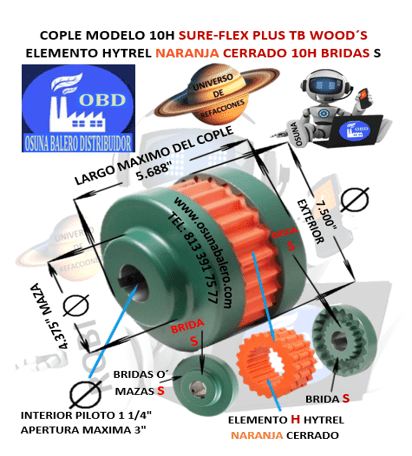 10H COPLE TB WOOD S CON ELEMENTO HYTREL UNIVERSO OSUNA BALERO
