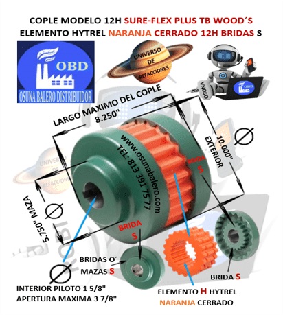 12H COPLE TB WOOD S CON ELEMENTO HYTREL UNIVERSO OSUNA BALERO