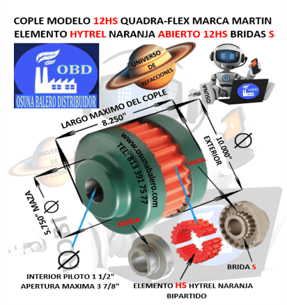 12HS COPLE MARTIN QUADRA-FLEX UNIVERSO DE REFACCIONES OSUNA BALERO