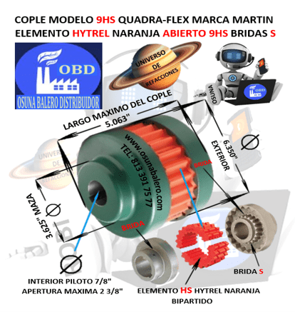 9HS COPLE MARTIN QUADRA-FLEX UNIVERSO DE REFACCIONES OSUNA BALERO