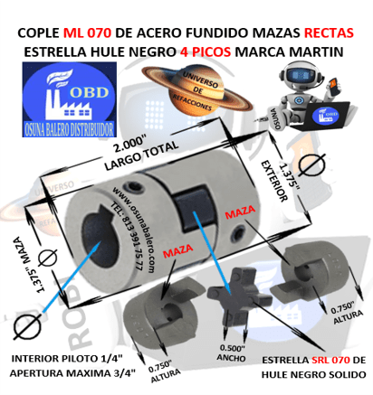 ML 070 COPLE MARTIN MAZAS RECTAS FUNDICION UNIVERSO OSUNA BALERO