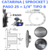 25B18 CATARINA PASO 25 DE 18 DIENTES EXTERIOR 1.568"