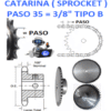 35B10 CATARINA PASO 35 DE 10 DIENTES EXTERIOR 1.380"