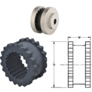8J ELEMENTO TB WOOD´S SURE-FLEX HULE NEGRO D= 5 1/16″ W= 2 1/2”