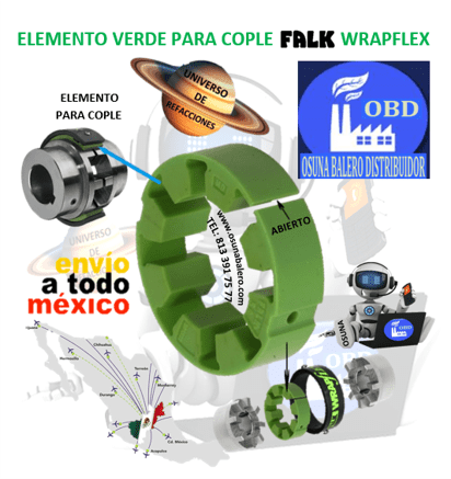 FALK WRAPFLEX ELEMENTO URETANO VERDE SERIE R UNIVERSO OSUNA BALERO