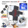L050 ELEMENTO SPIDER TRANSLINK HULE NEOPRENO NEGRO EXTERIOR A= 28mm ANCHO C= 12mm