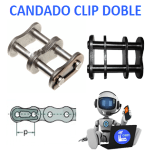 CAD35-2 CANDADO DOBLE ECONOMICO PASO 3/8″ PARA CADENA PASO 35-2 ( BOLSA 10 PIEZAS ) (copia)