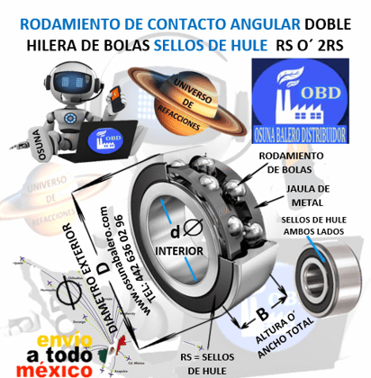 3201-2RS RODAMIENTO ECONOMIC d=12mm D=32mm B=15.9mm