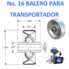 16 RODAMIENTO ECONOMIC PARA TRANSPORTADOR INTERIOR REDONDO 1/4”