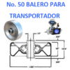 50 RODAMIENTO FRANTZ PARA TRANSPORTADOR INTERIOR REDONDO1/4”