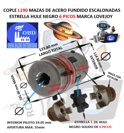 L190 COPLE LOVEJOY DE ACERO FUNDIDO UNIVERSO OSUNA BALERO