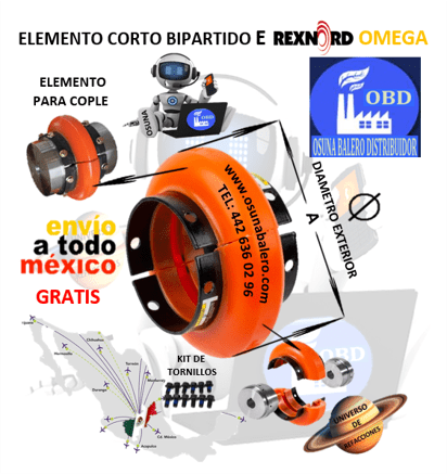 REXNORD ELEMENTO OMEGA CORTO UNIVERSO OSUNA BALERO