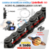 R08B-1 CAJA DE CADENA LINK-BELT PASO 12.7mm ( 0.500” 1/2” ) LARGO 3.05MT. ( 10FT )