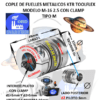 M-16 2.5 COPLE TOOLFLEX KTR DE FUELLES METALICOS CON CLAMP EXTERIOR DH=32mm LARGO L=49mm INTERIOR d1 y d2 =5mm