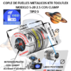 S-20 2.5 COPLE TOOLFLEX KTR DE FUELLES METALICOS CON CLAMP EXTERIOR DH=40mm LARGO L=55mm INTERIOR d1 y d2 =8mm