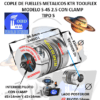 S-45 2.5 COPLE TOOLFLEX KTR DE FUELLES METALICOS CON CLAMP EXTERIOR DH=83mm LARGO L=86.5mm INTERIOR d1 y d2 =14mm