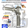 CB-10S ROTULA AURORA COMBINADA MACHO A MACHO 5/8″ UNF-3A=ROSCA 5/8-18 IZQUIERDA D=1.500” A=2.625” C=1.625”