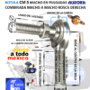 CM-8S ROTULA AURORA COMBINADA MACHO A MACHO 1/2″ UNF-3A=ROSCA 1/2-20 DERECHA D=1.312” A=2.438” C=1.500”