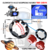 NM-168-N ELEMENTO OBD DE HULE NEOPRENO NEGRO EXTERIOR 168mm ANCHO 35.5mm